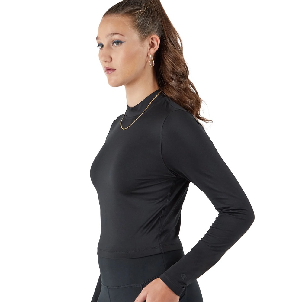Champion Soft Touch Mock Neck Long-Sleeve Crop Top- brand new with tags. Size S